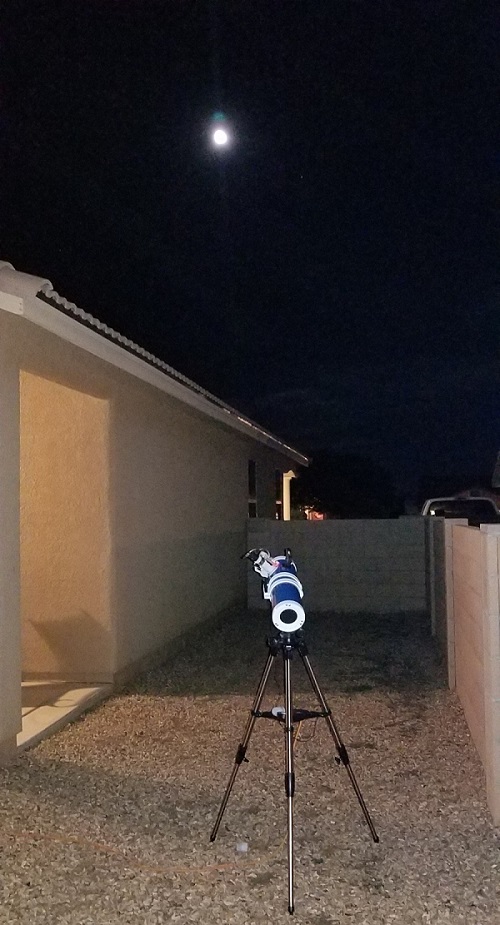 The moon and the telescope