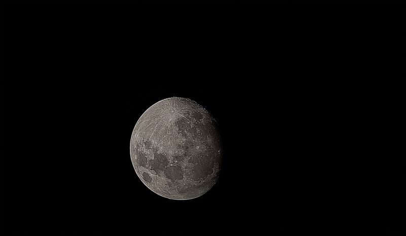 The moon (Sharpened) - October 14th, 2024, 7:05 pm